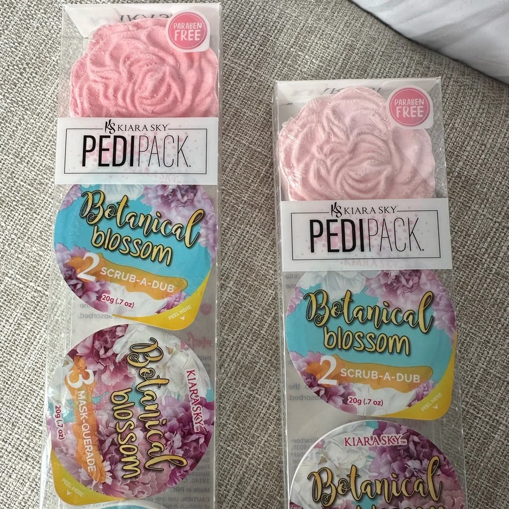 NWT Kiara Sky PediPack Duo At-Home Spa Pedicure Kit Botanical Blossom